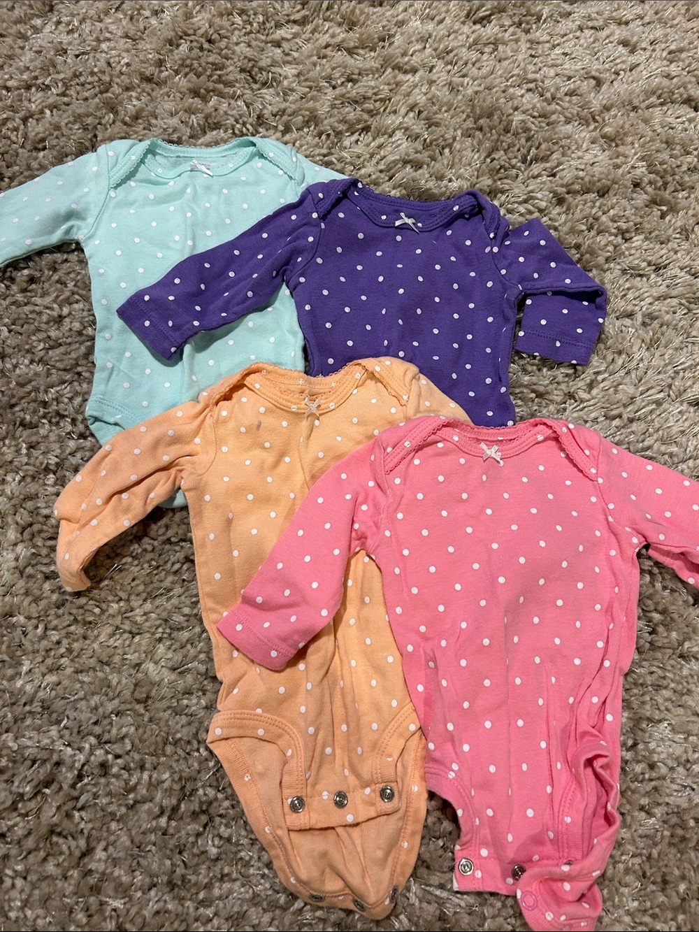 4 pack long sleeve onesies